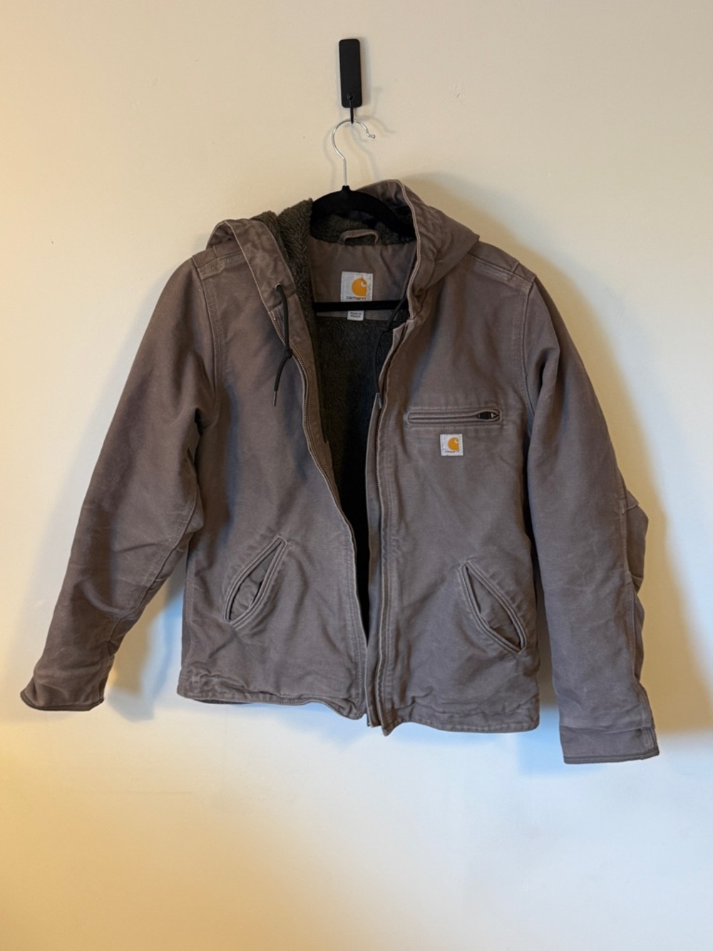 Carhartt Brown Hooded Work Jacket